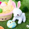imageJOYIN 5 Pcs Easter Basket Plush Playset Filled Basket with Bunny Chick Egg Carrot Easter Toys Gifts Prefilled with Animal Stuffers for Baby Toddler Kids Boys amp Girls of All Ages