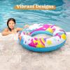 imageJOYIN Inflatable Swim Tube Raft 3 pack with Summer Fruits Painting Pool Toys for Swimming Pool Party DecorationsAnimal