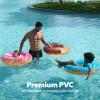 imageJOYIN Inflatable Swim Tube Raft 3 pack with Summer Fruits Painting Pool Toys for Swimming Pool Party DecorationsDonut