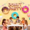 imageJOYIN Inflatable Swim Tube Raft 3 pack with Summer Fruits Painting Pool Toys for Swimming Pool Party DecorationsDonut