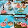 imageJOYIN Inflatable Swim Tube Raft 3 pack with Summer Fruits Painting Pool Toys for Swimming Pool Party DecorationsDonut