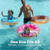 imageJOYIN Inflatable Swim Tube Raft 3 pack with Summer Fruits Painting Pool Toys for Swimming Pool Party DecorationsDonut