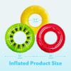 imageJOYIN Inflatable Swim Tube Raft 3 pack with Summer Fruits Painting Pool Toys for Swimming Pool Party DecorationsFruit