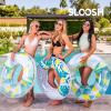 imageJOYIN Inflatable Swim Tube Raft 3 pack with Summer Fruits Painting Pool Toys for Swimming Pool Party DecorationsTropical