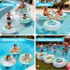 imageJOYIN Inflatable Swim Tube Raft 3 pack with Summer Fruits Painting Pool Toys for Swimming Pool Party DecorationsTropical