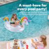 imageJOYIN Unicorn Pool Float Kids  Inflatable Rainbow Unicorn Floaty with Glitters Fun Floats Ride On Beach Lake Floaties Raft Lounge Party in Summer Decorations Pool Toys for Kids