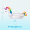 imageJOYIN Unicorn Pool Float Kids  Inflatable Rainbow Unicorn Floaty with Glitters Fun Floats Ride On Beach Lake Floaties Raft Lounge Party in Summer Decorations Pool Toys for Kids