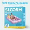 imageSLOOSH Inflatable Tanning Pool Lounger Float85 x 57 Extra Large Pool Floats Adult with Pillow4 in 1 Suntan Tub Raft FloatieSunbathing Bed Lounge Blow Up Ball Pit Party GiftsXLCyan WhitePurple