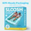 imageSLOOSH Inflatable Tanning Pool Lounger Float85 x 57 Extra Large Pool Floats Adult with Pillow4 in 1 Suntan Tub Raft FloatieSunbathing Bed Lounge Blow Up Ball Pit Party GiftsXLCyan WhiteCyan White