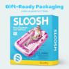 imageSLOOSH Inflatable Tanning Pool Lounger Float85 x 57 Extra Large Pool Floats Adult with Pillow4 in 1 Suntan Tub Raft FloatieSunbathing Bed Lounge Blow Up Ball Pit Party GiftsXLCyan WhiteHot Pink