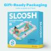 imageSLOOSH Inflatable Tanning Pool Lounger Float85 x 57 Extra Large Pool Floats Adult with Pillow4 in 1 Suntan Tub Raft FloatieSunbathing Bed Lounge Blow Up Ball Pit Party GiftsXLCyan WhiteTropical Blue