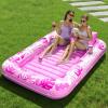 imageSLOOSH Inflatable Tanning Pool Lounger Float85 x 57 Extra Large Pool Floats Adult with Pillow4 in 1 Suntan Tub Raft FloatieSunbathing Bed Lounge Blow Up Ball Pit Party GiftsXLCyan WhiteHot Pink