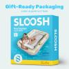 imageSLOOSH Inflatable Tanning Pool Lounger Float85 x 57 Extra Large Pool Floats Adult with Pillow4 in 1 Suntan Tub Raft FloatieSunbathing Bed Lounge Blow Up Ball Pit Party GiftsXLCyan WhiteGolden White