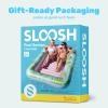 imageSLOOSH Inflatable Tanning Pool Lounger Float85 x 57 Extra Large Pool Floats Adult with Pillow4 in 1 Suntan Tub Raft FloatieSunbathing Bed Lounge Blow Up Ball Pit Party GiftsXLCyan WhiteCyan Pink