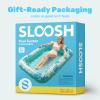 imageSLOOSH Inflatable Tanning Pool Lounger Float85 x 57 Extra Large Pool Floats Adult with Pillow4 in 1 Suntan Tub Raft FloatieSunbathing Bed Lounge Blow Up Ball Pit Party GiftsXLCyan WhiteCyan White