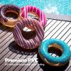 imageSloosh 4 Pack Inflatable Pool Floats Pool Tube Rings Swim Tubes Floaties Toys Beach Swimming Party Toys for Kids and AdultsDonut