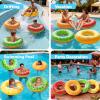 imageSloosh 4 Pack Inflatable Pool Floats Pool Tube Rings Swim Tubes Floaties Toys Beach Swimming Party Toys for Kids and AdultsFruit