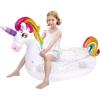 imageJOYIN Unicorn Pool Float Kids  Inflatable Rainbow Unicorn Floaty with Glitters Fun Floats Ride On Beach Lake Floaties Raft Lounge Party in Summer Decorations Pool Toys for Kids