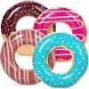imageSloosh 4 Pack Inflatable Pool Floats Pool Tube Rings Swim Tubes Floaties Toys Beach Swimming Party Toys for Kids and AdultsDonut