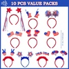 image:imageJOYIN 10 Pcs 4th of July Patriotic Headband American Flag Headbands for Women 4th of July Accessories for Independence Day Memorial Day Veterans Day Honoring Themed Party Favors1 Count Pack of 10
