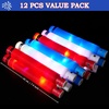 image:imageJOYIN 12 PCS 4th of July Red White Blue Glow Sticks amp Light Up Pop Tubes Patriotic Glow Toys Light up Bracelet Necklace Independence Day Party Favors Supplies for Parade Camp Games amp Activities