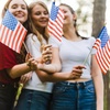 image:imageJOYIN 12 Pcs 11 x 8 July 4th American Flags with Sticks Fabric USA Flags with Wooden Poles Handheld Flags for Patriotic Parade Outdoor Yard Decor Memorial Independence Day Party Supply