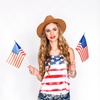 image:imageJOYIN 12 Pcs 11 x 8 July 4th American Flags with Sticks Fabric USA Flags with Wooden Poles Handheld Flags for Patriotic Parade Outdoor Yard Decor Memorial Independence Day Party Supply