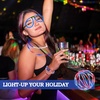 image:imageJOYIN 120 Pcs 4th of July Glow Sticks Bulk Red White Blue Striped Lightup Sticks with Connectors Glow in the Dark Headband Bracelet Necklace for Independence Day Party Favor Accessory Supply
