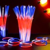 image:imageJOYIN 144 Pcs 4th of July Glow Sticks Bulk Red White Blue 3 Colors in 1 Glow in the Dark Stick Lightup Bracelet Necklace for Kids amp Adults Memorial Independence Day Party Accessory Favor Supply