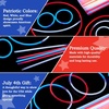 image:imageJOYIN 162 Pcs 4th of July 250th Anniversary Patriotic Sticks with Connector Red White Blue Glow Sticks Bulk Light Up Bracelets amp Necklaces Kids Glow in the Dark Party Supplies for Independence Day