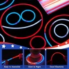 image:imageJOYIN 162 Pcs 4th of July 250th Anniversary Patriotic Sticks with Connector Red White Blue Glow Sticks Bulk Light Up Bracelets amp Necklaces Kids Glow in the Dark Party Supplies for Independence Day
