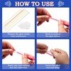 image:imageJOYIN 162 Pcs 4th of July 250th Anniversary Patriotic Sticks with Connector Red White Blue Glow Sticks Bulk Light Up Bracelets amp Necklaces Kids Glow in the Dark Party Supplies for Independence Day