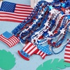 image:imageJOYIN 24 Pcs 4th of July Assorted Patriotic Beaded Necklaces 8 Styles July 4th Red White Blue Beaded Necklace Accessory with Pendants Memorial Independence Day Party Favor Parade Dress Up Supplies