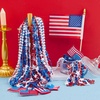 image:imageJOYIN 24 Pcs 4th of July Assorted Patriotic Beaded Necklaces 8 Styles July 4th Red White Blue Beaded Necklace Accessory with Pendants Memorial Independence Day Party Favor Parade Dress Up Supplies