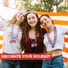 image:imageJOYIN 24 Pcs 4th of July Assorted Patriotic Beaded Necklaces 8 Styles July 4th Red White Blue Beaded Necklace Accessory with Pendants Memorial Independence Day Party Favor Parade Dress Up Supplies