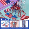 image:imageJOYIN 24 Pcs 4th of July Assorted Patriotic Beaded Necklaces 8 Styles July 4th Red White Blue Beaded Necklace Accessory with Pendants Memorial Independence Day Party Favor Parade Dress Up Supplies