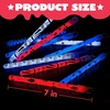 image:imageJOYIN 24 Pcs July 4th Patriotic Glow Sticks with Lanyard Red White and Blue Glow Stick in Different Pattern Designs 4th of July Light up Accessories for Independence Day Memorial Day Veterans Day
