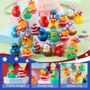 image:imageJOYIN 24 Pcs Patriotic Rubber Ducks Red White Blue 4th of July Bulk Ducks with 8 Patriotic Designs Independence Day Party Favor Gift Bath Toys for Kids ToddlersStriped Color
