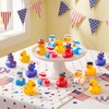 image:imageJOYIN 24 Pcs Patriotic Rubber Ducks Red White Blue 4th of July Bulk Ducks with 8 Patriotic Designs Independence Day Party Favor Gift Bath Toys for Kids ToddlersSolid Color
