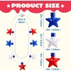 image:imageJOYIN 3 PCS 4th of July LED Necklaces Patriotic Light up Necklace with Stars Red White and Blue Accessories in 6 Different Flicker Modes for 4th of July Party Favors Memorial DayIndependence Day