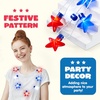 image:imageJOYIN 3 PCS 4th of July LED Necklaces Patriotic Light up Necklace with Stars Red White and Blue Accessories in 6 Different Flicker Modes for 4th of July Party Favors Memorial DayIndependence Day