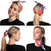 image:imageJOYIN 4 Pcs Patriotic Accessories Set  US American Flag Headband Bandana and 2 Hairpins for Independence Day Memorial Day Veterans Day and Celebrations