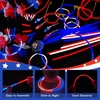 image:imageJOYIN 4th of July Patriotic Glow Stick Glasses Necklace Bracelets Headbands Earrings Accessories Red White Blue Light Up Sticks Glow in the Dark Party Supplies for Independence Day Parade Celebration