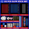 image:imageJOYIN 4th of July Patriotic Glow Stick Glasses Necklace Bracelets Headbands Earrings Accessories Red White Blue Light Up Sticks Glow in the Dark Party Supplies for Independence Day Parade Celebration