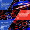 image:imageJOYIN 4th of July Patriotic Glow Stick Glasses Necklace Bracelets Headbands Earrings Accessories Red White Blue Light Up Sticks Glow in the Dark Party Supplies for Independence Day Parade Celebration