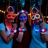 image:imageJOYIN 4th of July Patriotic Glow Stick Glasses Necklace Bracelets Headbands Earrings Accessories Red White Blue Light Up Sticks Glow in the Dark Party Supplies for Independence Day Parade Celebration