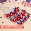image:imageJOYIN 6 Pcs 4th of July Jumbo Bead Necklaces 44 Red Blue Silver Necklaces Beads for Independence Day Parade Decorations Patriotic Party Favors Supplies Costume Outfit Accessories