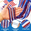 image:imageJOYIN 72 Pcs July 4th Plastic Necklaces Toy Red White Blue Patriotic Beads Necklace July 4th Parade Throws Bulk Metallic Necklace for Adult Dress Up Accessories Independence Day Party Favor Supply