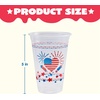 image:imageJOYIN 72 Pcs Patriotic Plastic Cups 16 OZ 4th of July Clear Disposable Cups with Red amp Blue Star Pattern for Patriotic Party Supplies 4th of July Decoration Independence Day Memorial Day