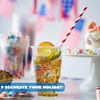 image:imageJOYIN 72 Pcs Patriotic Plastic Cups 16 OZ 4th of July Clear Disposable Cups with Red amp Blue Star Pattern for Patriotic Party Supplies 4th of July Decoration Independence Day Memorial Day